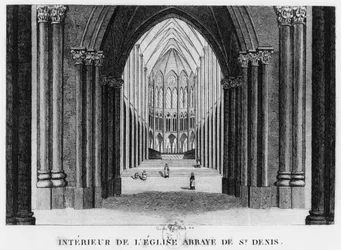 Basilica Saint-Denis, interior view